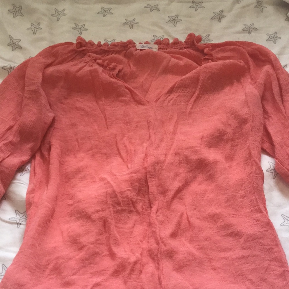 Salmon blouse